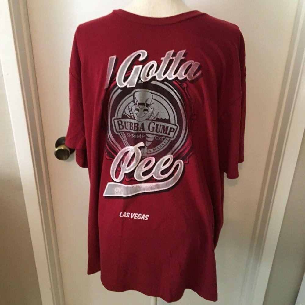 Bubba Gump Shrimp I Gotta Pee Las Vegas Shirt XXL
